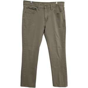 Men's 34x30 Levi's 511 Slim Fit Khaki Jeans Tapered Straight Leg Stretch Denim